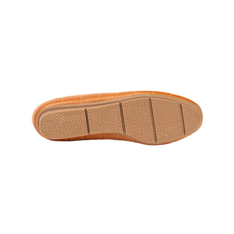 RIKELI83B BALLERINA FLAT Marron