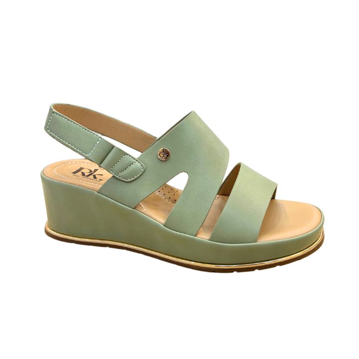 RIKELI114A SANDALIAS PLATAFORMA Verde