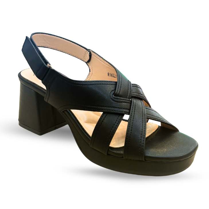 RIKELI126A-BLK TACÓN SANDALIAS RIKELI CMS 5