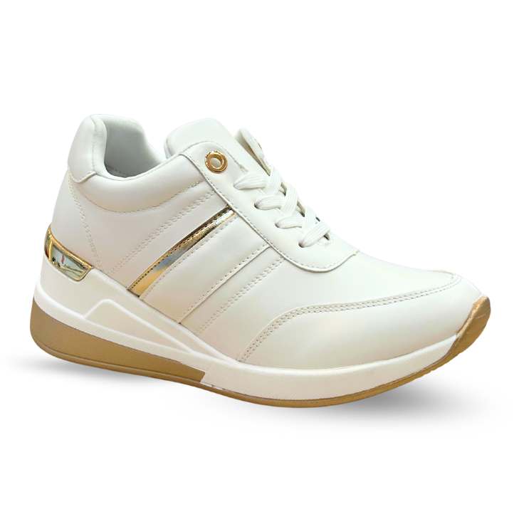 RIKELI141A-WHITE GLD TENIS CASUALES RIKELI CMS 4