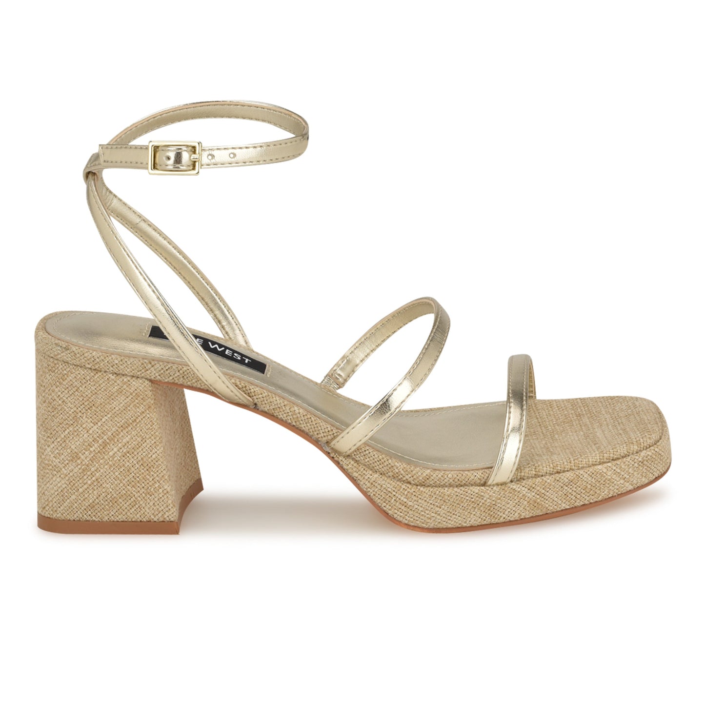 WNFLAME3-GOL01-129 SANDALIAS NINE WEST CASUALES