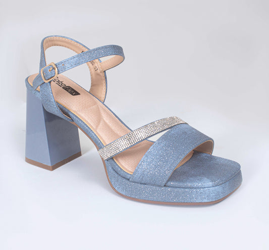 KARLA300LA CASUAL SANDALIAS CON HEBILLA Azul