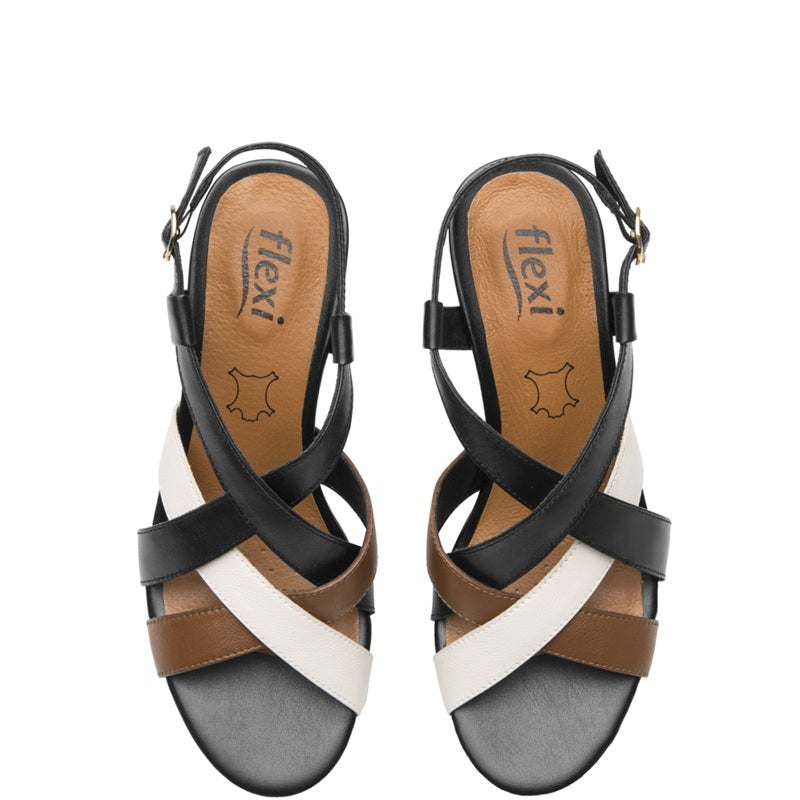 128309 SANDALIAS CUÑA GILMA Negro