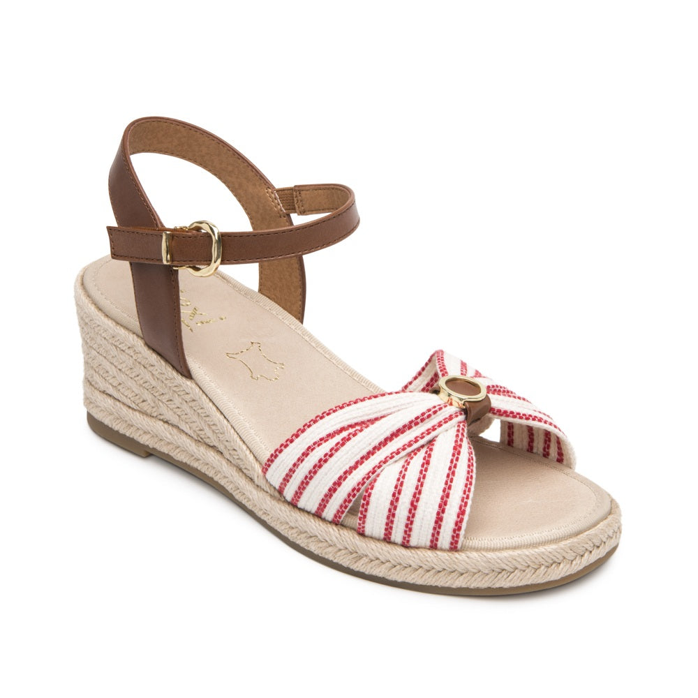 135401 SANDALIAS CUÑA MERIDA Rojo
