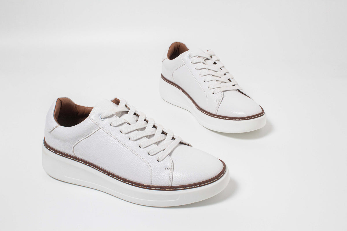 BRUNO010MB CASUAL TENIS AMARRADOS Blanco