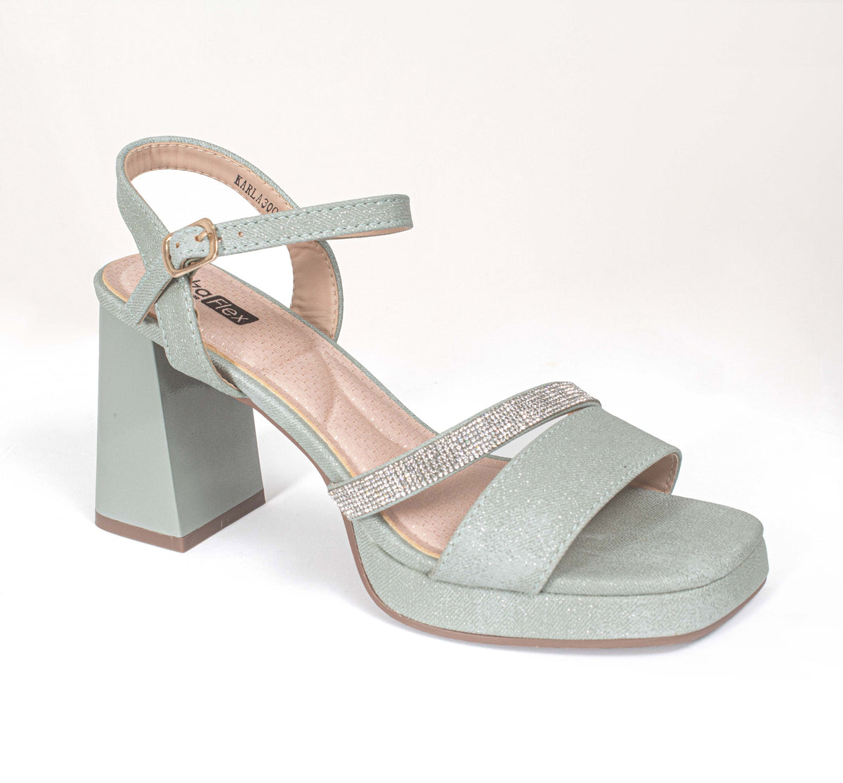 KARLA300LA CASUAL SANDALIAS CON HEBILLA Azul