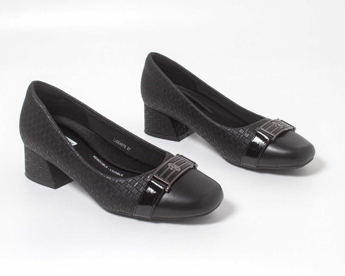 LISSA676LA CASUAL VESTIR TACÓN Negro