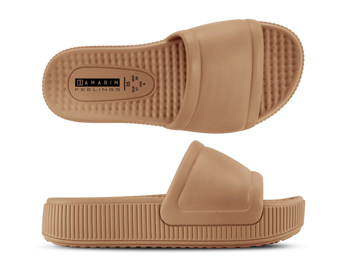23-18101 SANDALIAS CASUALES FLAT Tan