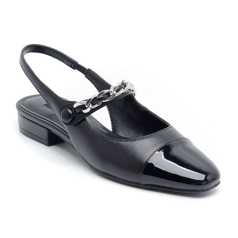WNCLEVER3-BLK01-2485 BALLERINAS NINE WEST CASUALES