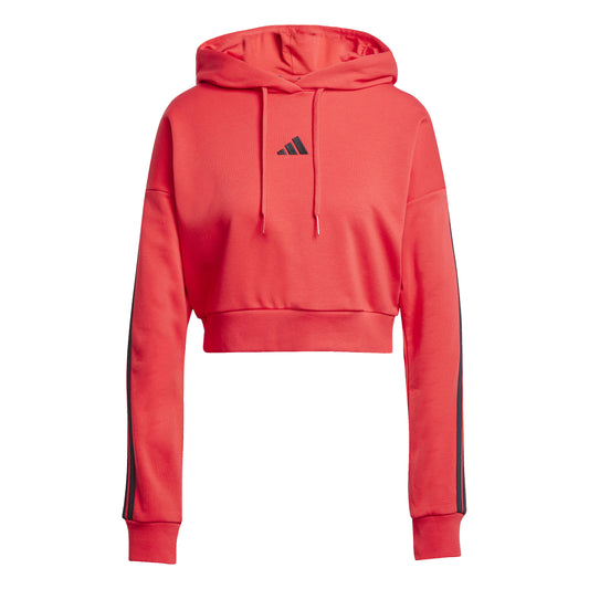 IS6997 SUDADERO CON GORRO ADIDAS SPORTSWEAR MUJER ROJO