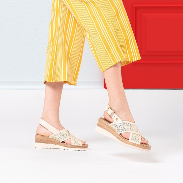 143852 CASUAL SANDALIAS SLIP-ON (DE METER) Blanco