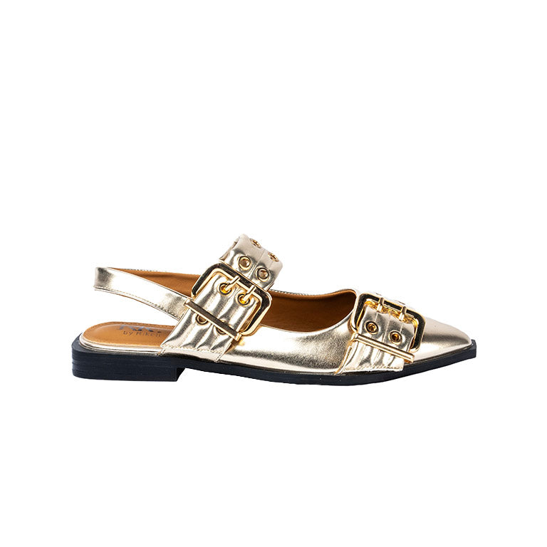 RIKELI82A CASUAL BALLERINA FLAT Dorado