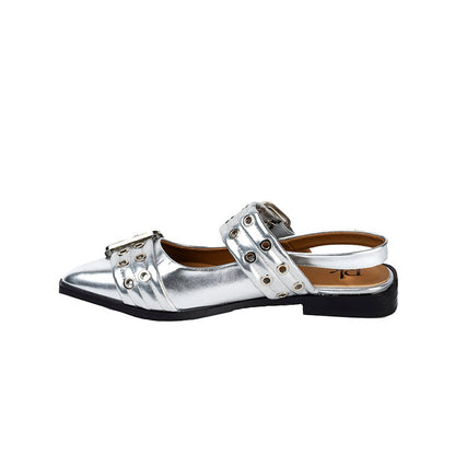 RIKELI82B CASUAL BALLERINA FLAT Plateado