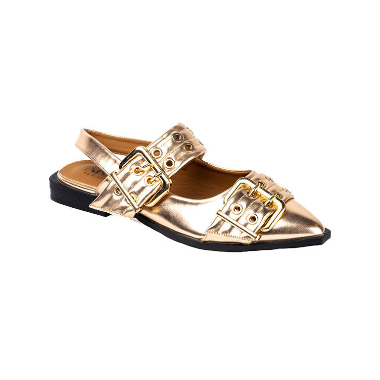 RIKELI82A CASUAL BALLERINA FLAT Bronce