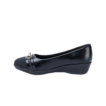 RIKELI86B BALLERINA PLATAFORMA Negro