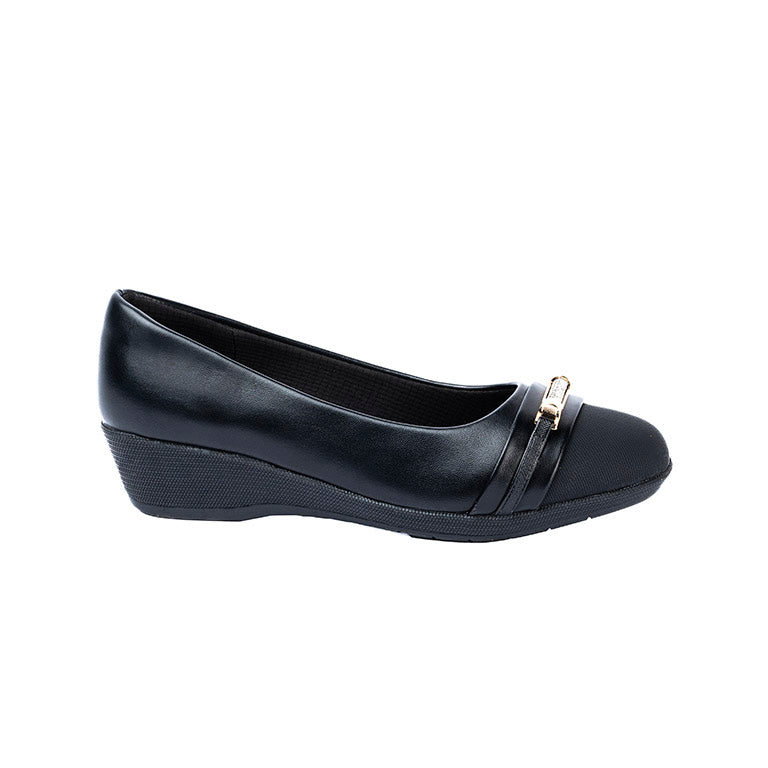 RIKELI86B BALLERINA PLATAFORMA Negro