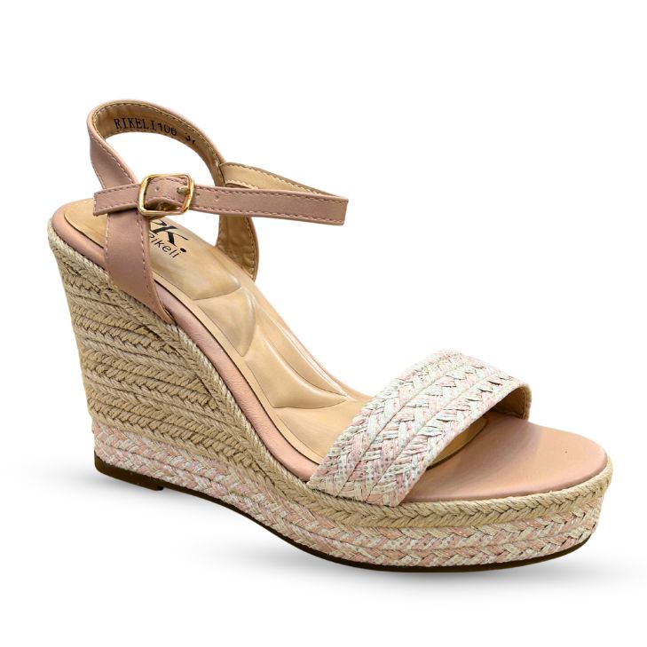 RIKELI106A-PINK SANDALIAS CASUALES RIKELI PLATAFORMA