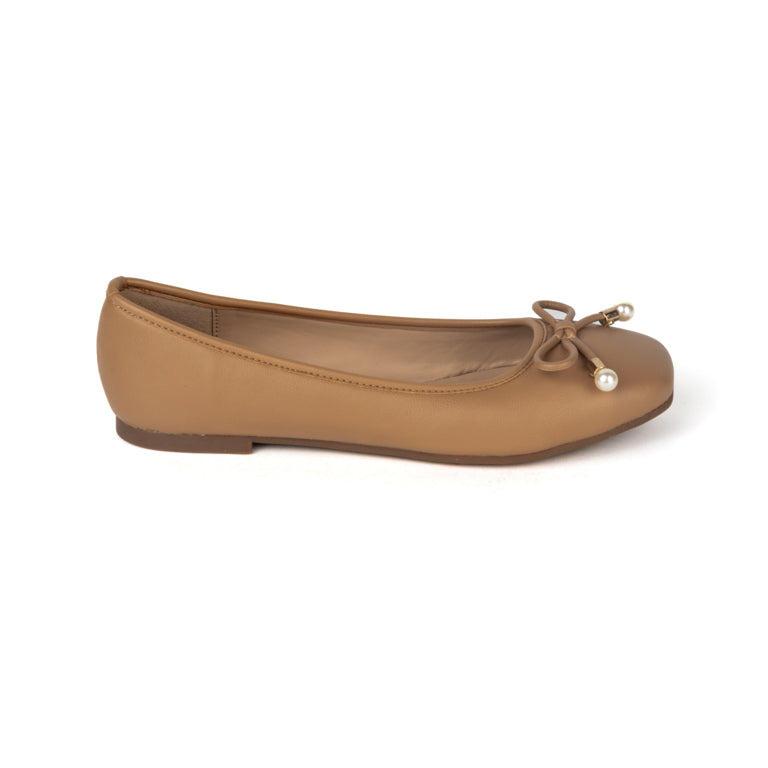 RIKELI107A BALLERINA FLAT Marron