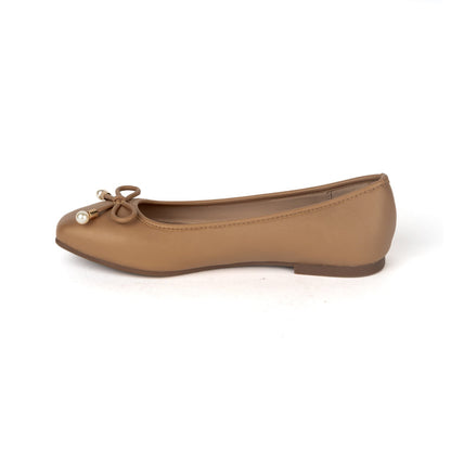 RIKELI107A BALLERINA FLAT Marron