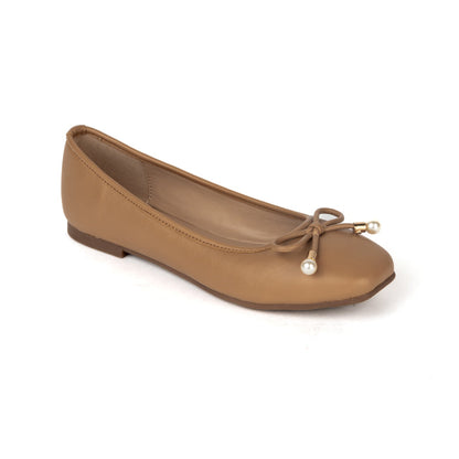 RIKELI107B BALLERINA FLAT Marron