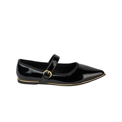 RIKELI108B BALLERINA FLAT Negro