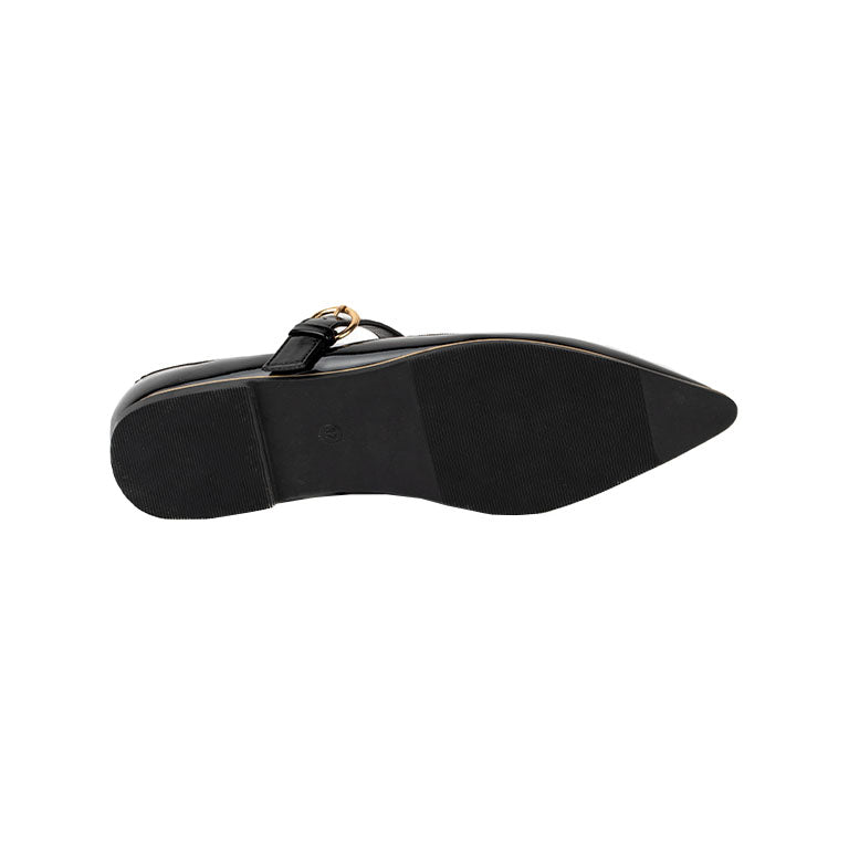 RIKELI108B BALLERINA FLAT Negro