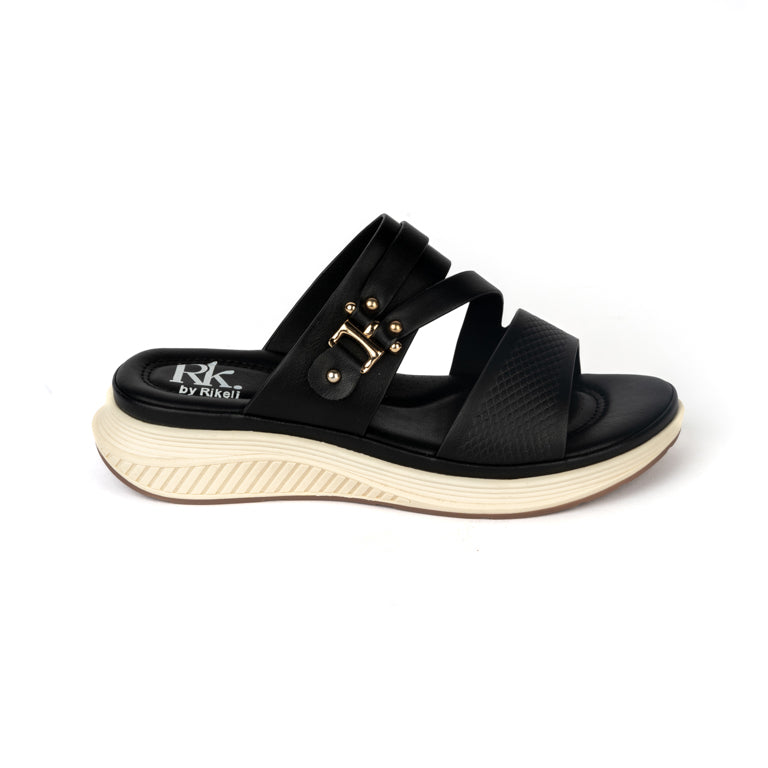 RIKELI112A CASUAL SANDALIAS CMS 2 Negro