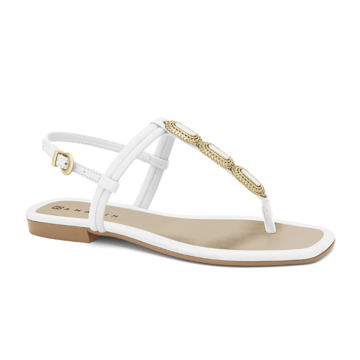 24-40203 SANDALIAS FLAT Blanco