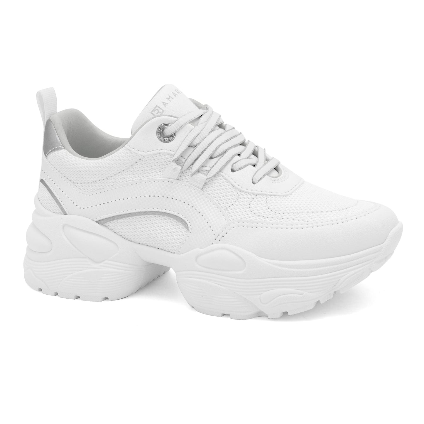 25-82202 TENIS PLATAFORMA Plateado