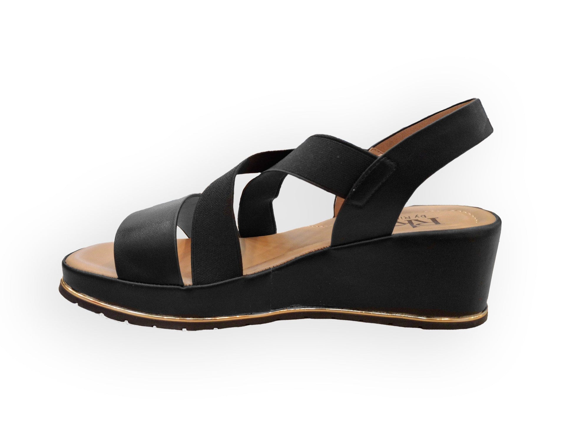 RIKELI93A CASUAL CASUALES PLATAFORMA Negro