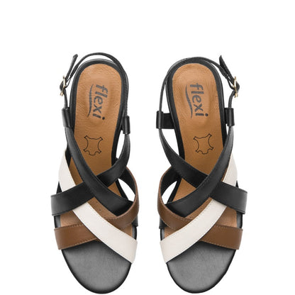 128309 SANDALIAS CUÑA GILMA Negro