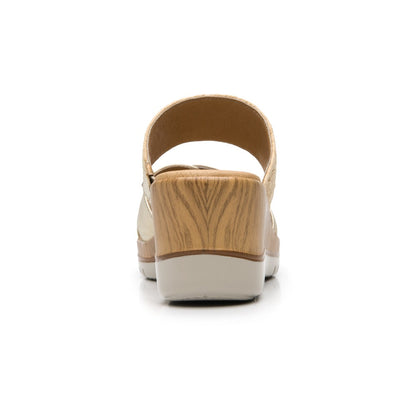 113324 SANDALIAS CUÑA EMILY Dorado