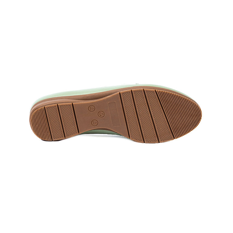 RIKELI87A CASUAL BALLERINA PLATAFORMA Verde
