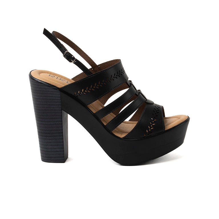 RK 157-73 SANDALIAS TACÓN CMS 12 Negro