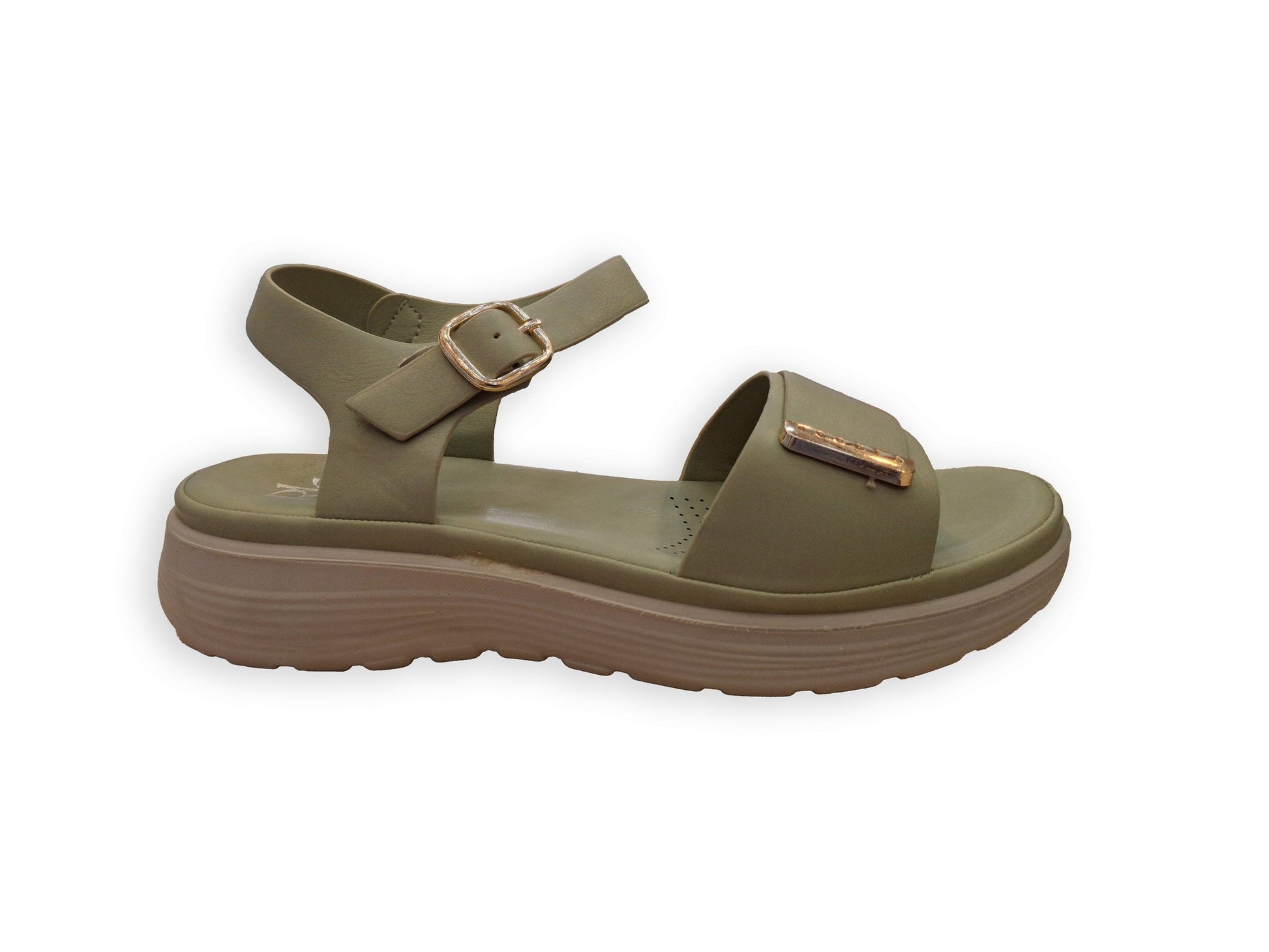 CY-240488 SANDALIAS PLATAFORMA COMFORT Verde