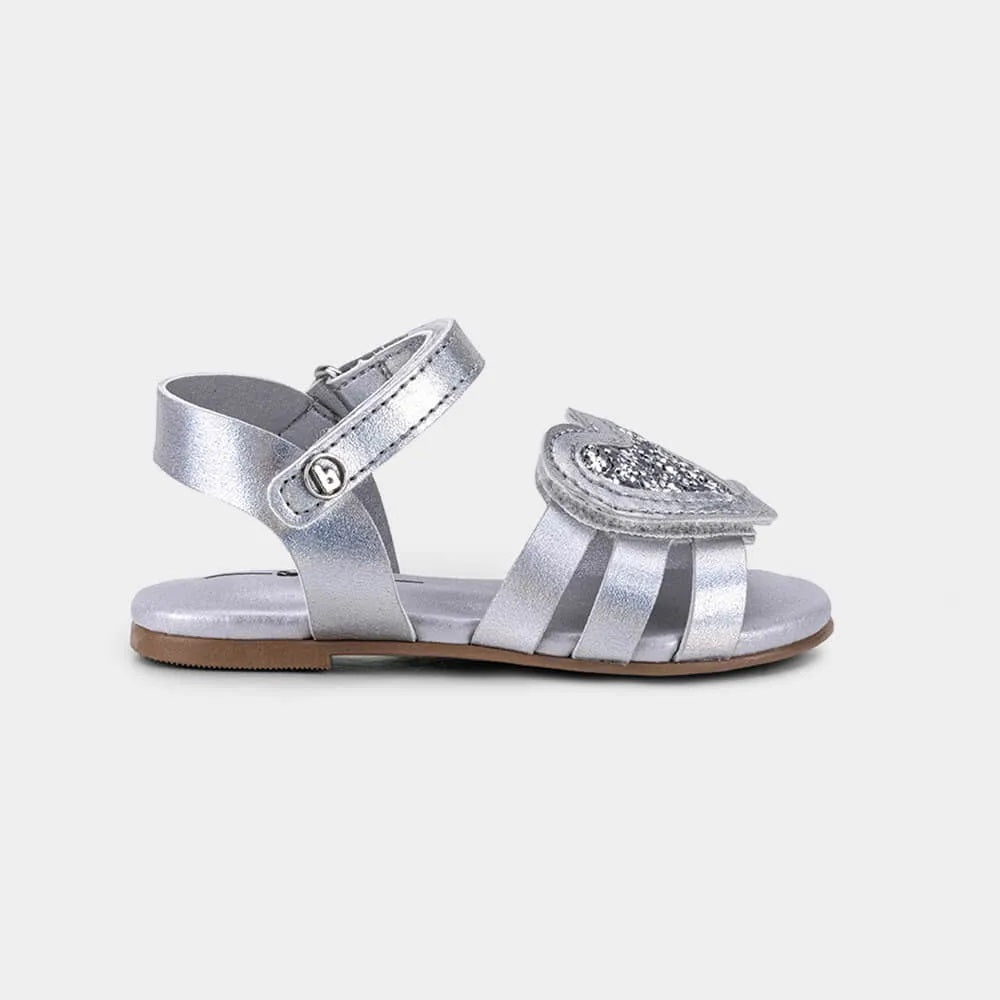 1102371 CASUAL SANDALIAS FLAT Plateado
