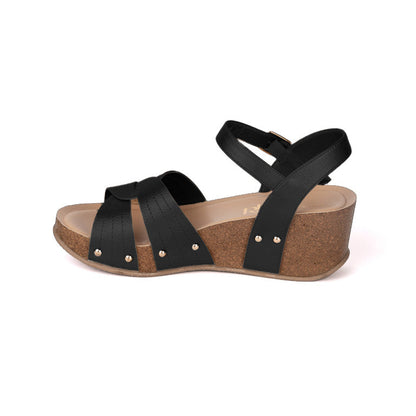 15035-16A SANDALIAS PLATAFORMA CMS 5 Negro