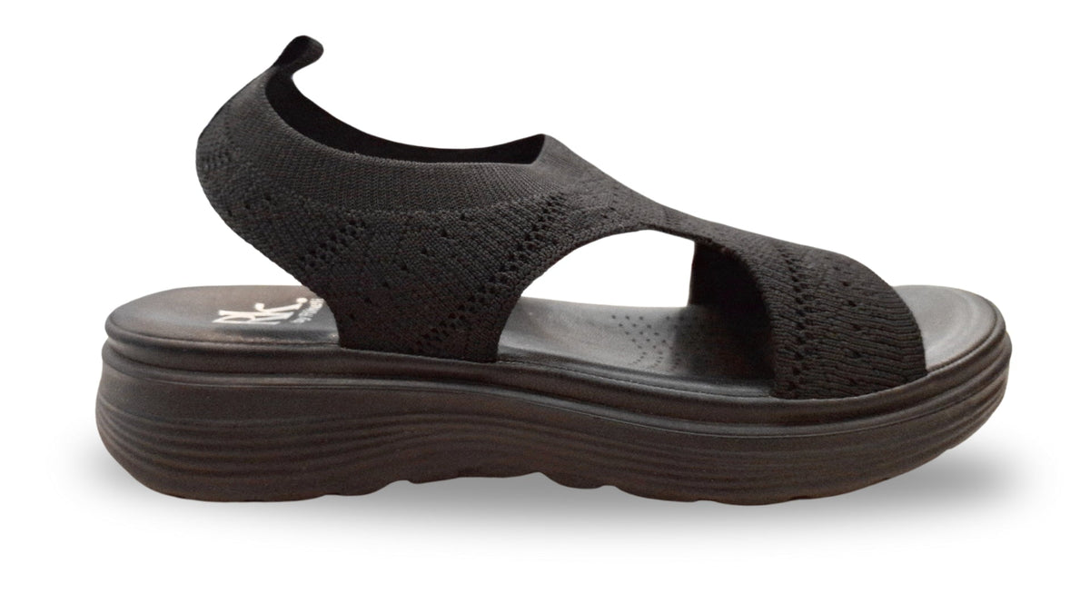 CY-240513 SANDALIAS PLATAFORMA COMFORT Negro