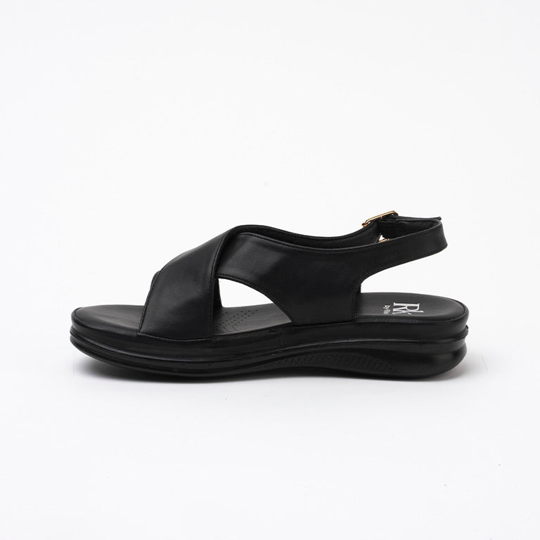 CY-240489 SANDALIAS PLATAFORMA COMFORT Negro