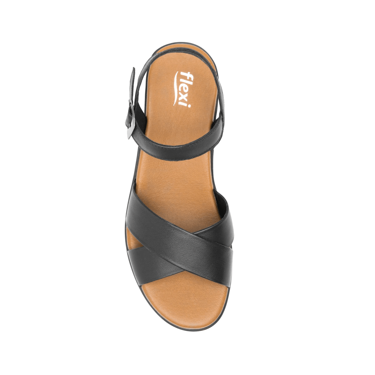 123703 SANDALIAS CUÑA ZURA Negro
