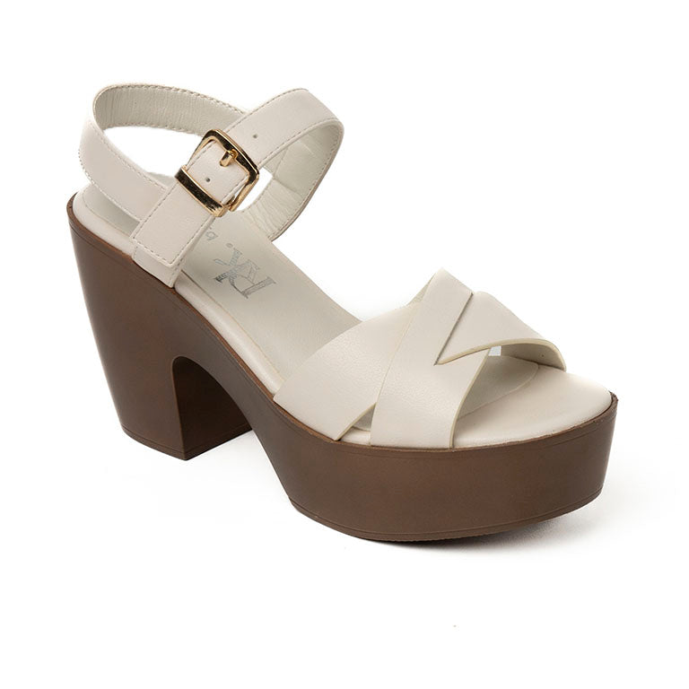 20587 SANDALIAS FLAT SANDALIAS Blanco