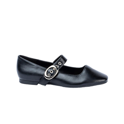RIKELI77A CASUAL BALLERINA FLAT Negro
