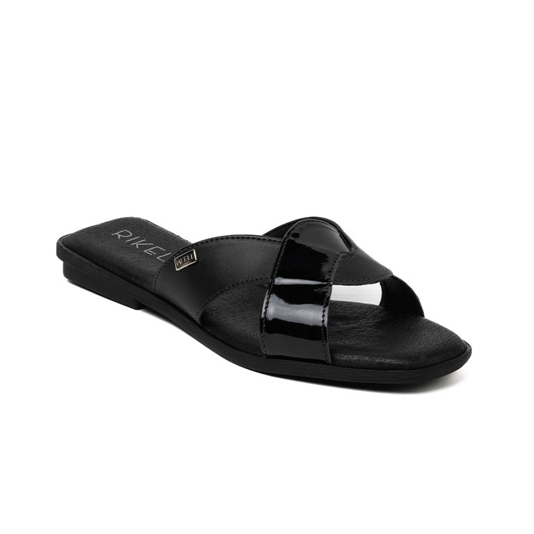 RK 319-02 CASUAL SANDALIAS FLAT Negro