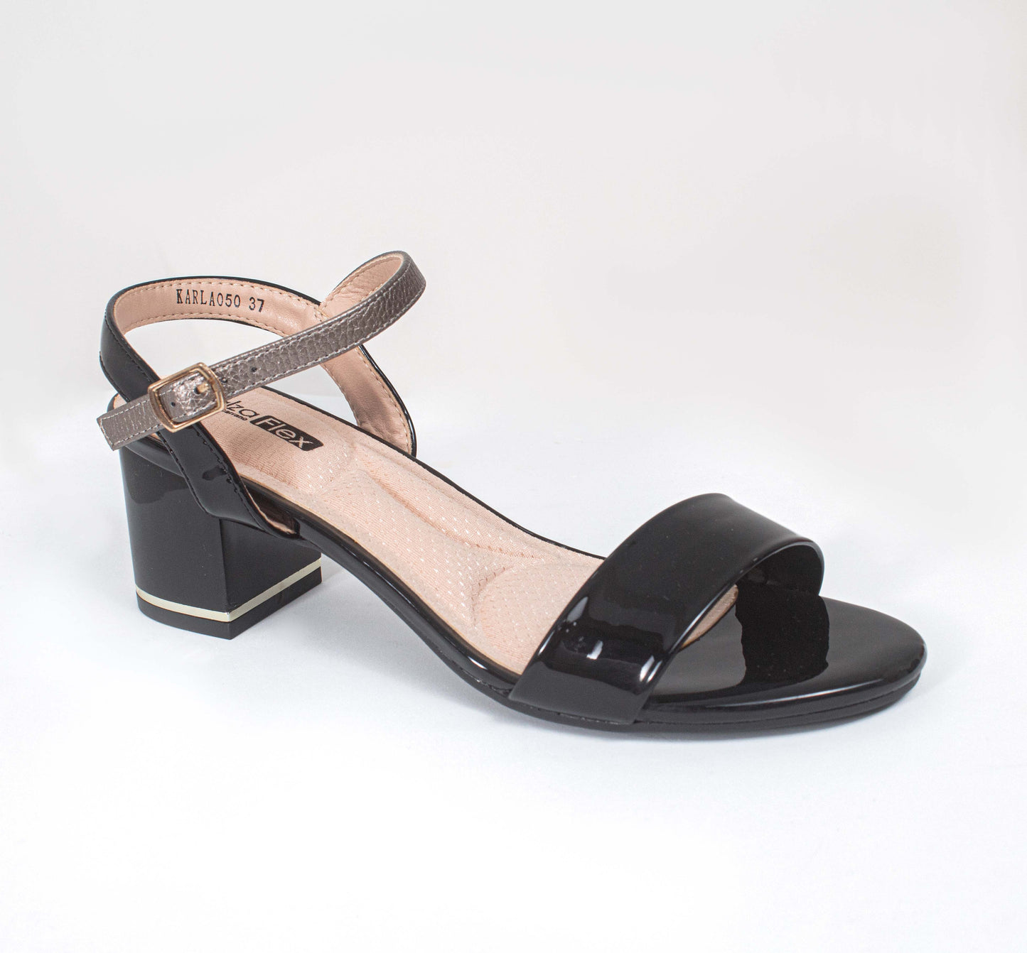 KARLA050LA CASUAL SANDALIAS CON HEBILLA Negro