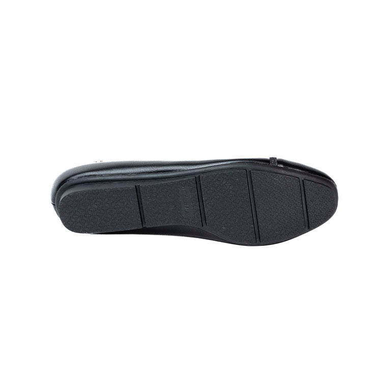 RIKELI100A CASUAL BALLERINA FLAT Negro