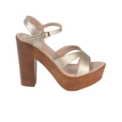 RK 157-77 SANDALIAS TACÓN CMS 12 Dorado