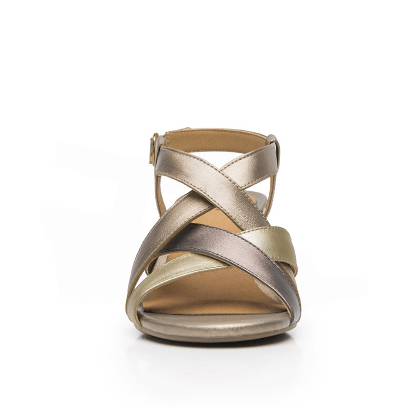 128309 SANDALIAS CUÑA GILMA Dorado