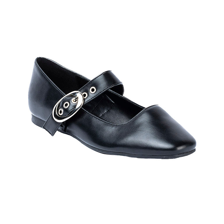 RIKELI77A CASUAL BALLERINA FLAT Negro