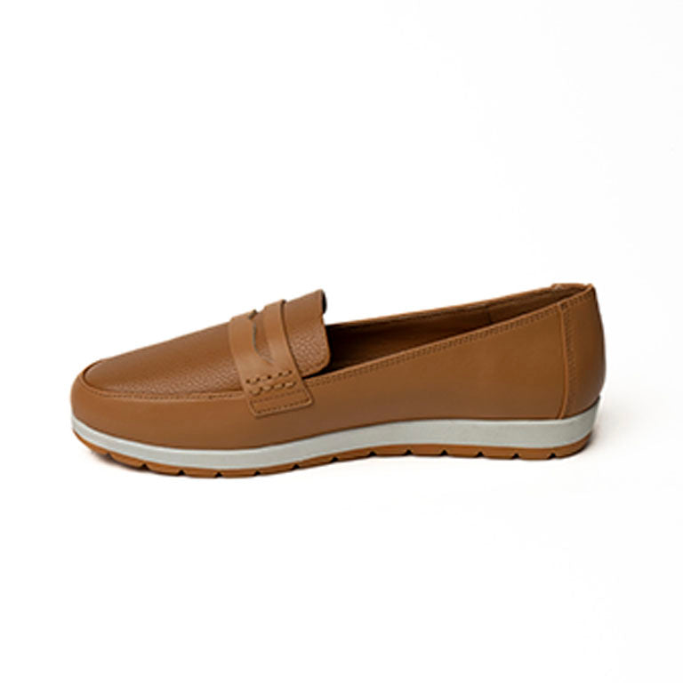 20001-02 CASUAL FLAT MOCASÍN Beige