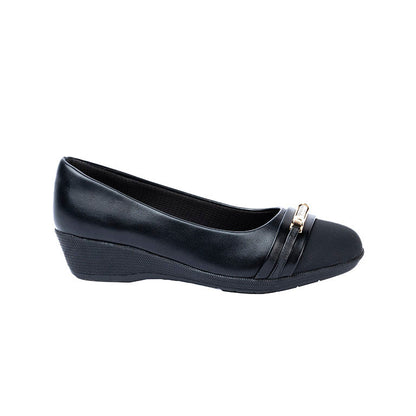 RIKELI86A CASUAL BALLERINA PLATAFORMA Negro